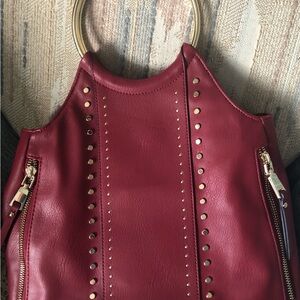 I*N*C Crimson & Gold Shoulder /Hand Bag-NWT’S